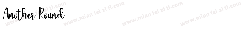 Another Round字体转换